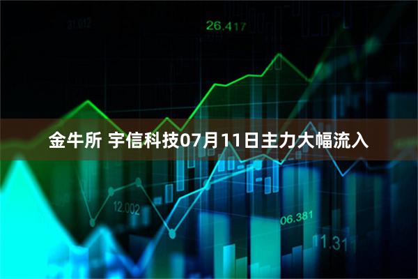 金牛所 宇信科技07月11日主力大幅流入